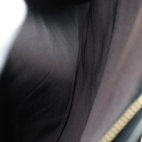 BURBERRY Shoulder Bag Leather Black Gold Auth - Picture 11 of 16